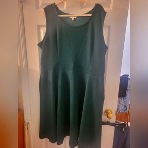 Beautiful work dress, pockets, teal, stretchy, Molly and Isadora thru ModCloth